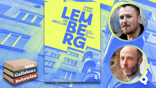 Buchcover: Lemberg. Eine Vorstellung, oben: Ziemowit Szczerek, unten: Thomas Weiler. © Voland & Quist, © Sebastian Frąckiewicz, © Christiane Gundlach, Collage: André Werner, DKF